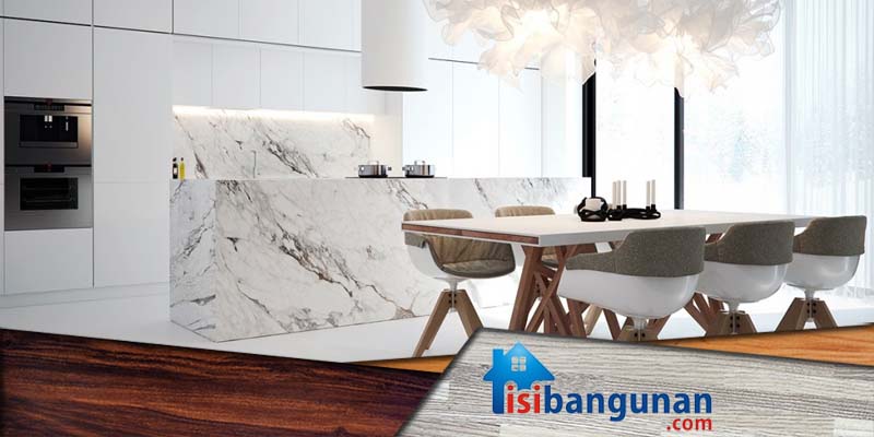 Material Dapur Yang Umum Ditemui, Termasuk Marmer