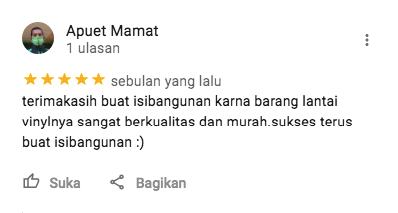 testimoni jt vinyl lantai