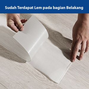 cara pasang lantai vinyl stiker