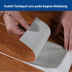 cara pasang lantai vinyl stiker
