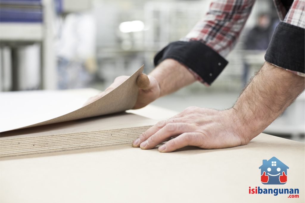 cara pasang pelapis HPL